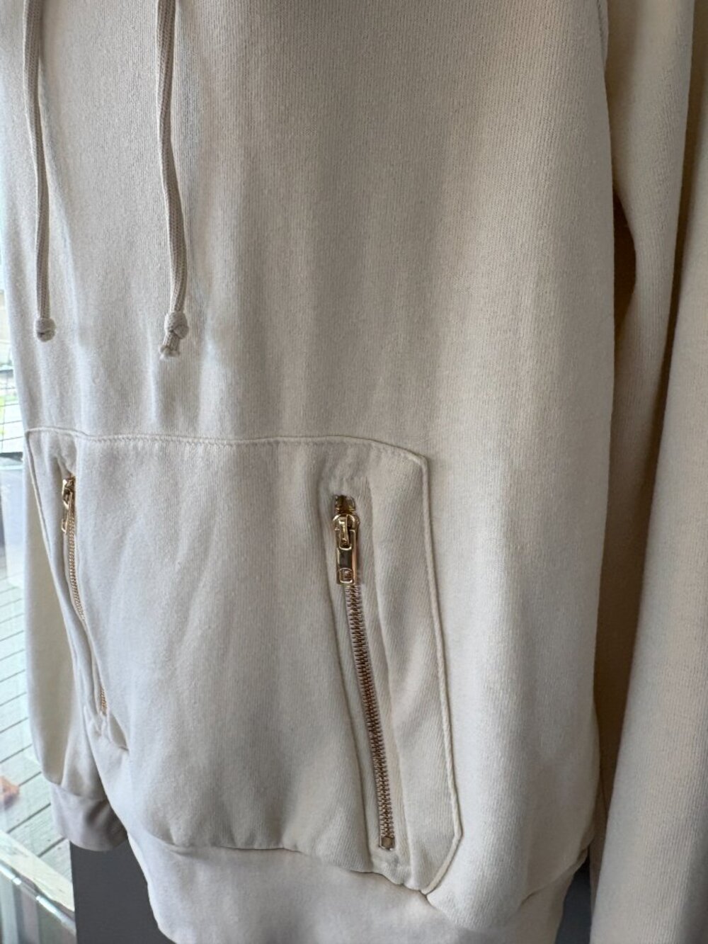 Aviator Nation Ninja Pullover Hoodie - Vintage White - Size Medium - Picture 6 of 11